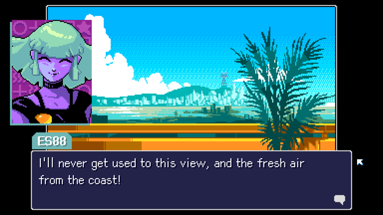 Screenshot from Read Only Memories: NEURODIVER showing Neo San Francisco.